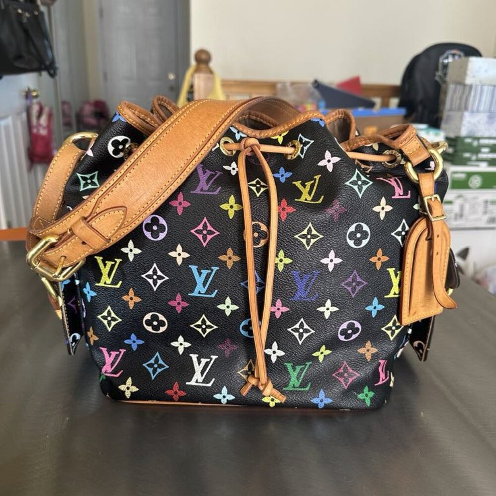 Louis Vuitton Monogram Multicolore Petit Noé – Noir – Murakami Collection